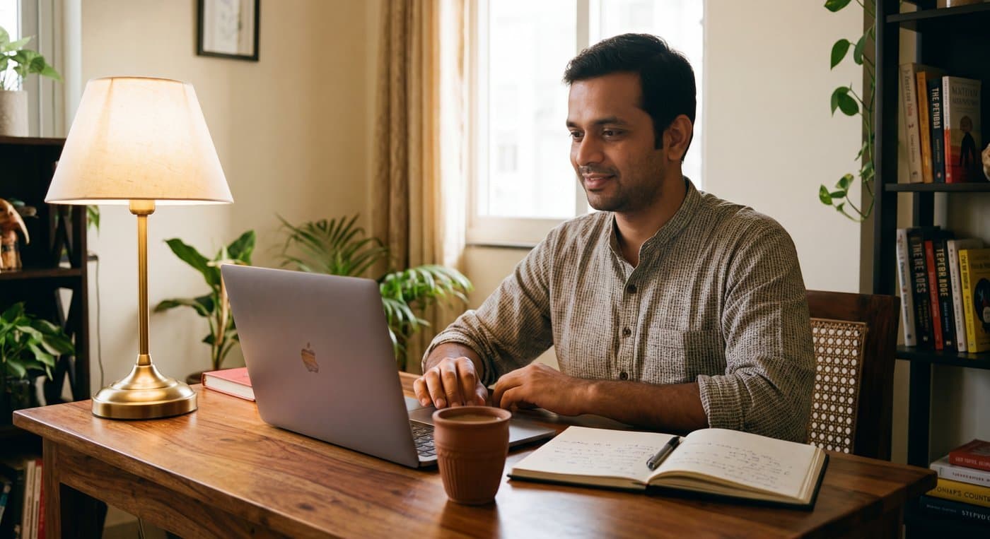 A calm, light-filled workplace wellbeing session in progress