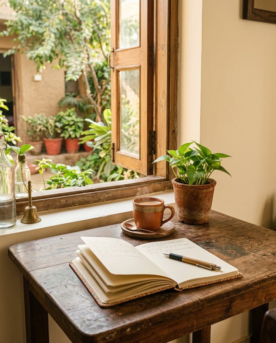 A warm, quiet corner with soft morning light